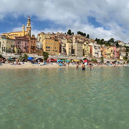 Mansfield Vue Carte Postale Terrasse Piscine Calme Port A 200M A Pied Apartment Menton Exterior photo