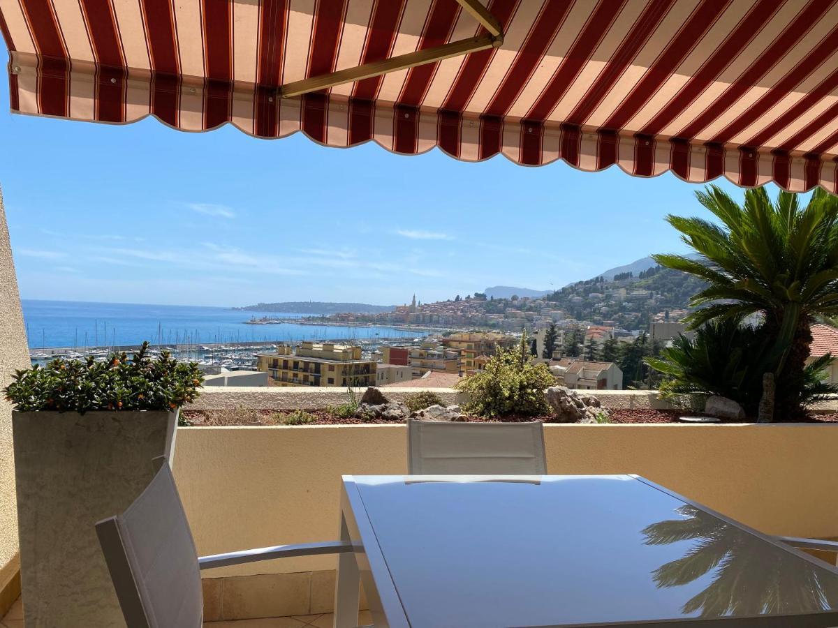 Mansfield Vue Carte Postale Terrasse Piscine Calme Port A 200M A Pied Apartment Menton Exterior photo
