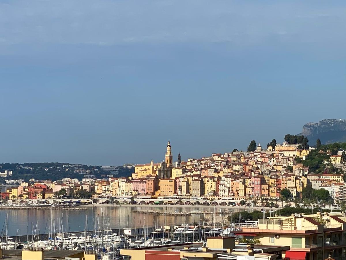 Mansfield Vue Carte Postale Terrasse Piscine Calme Port A 200M A Pied Apartment Menton Exterior photo